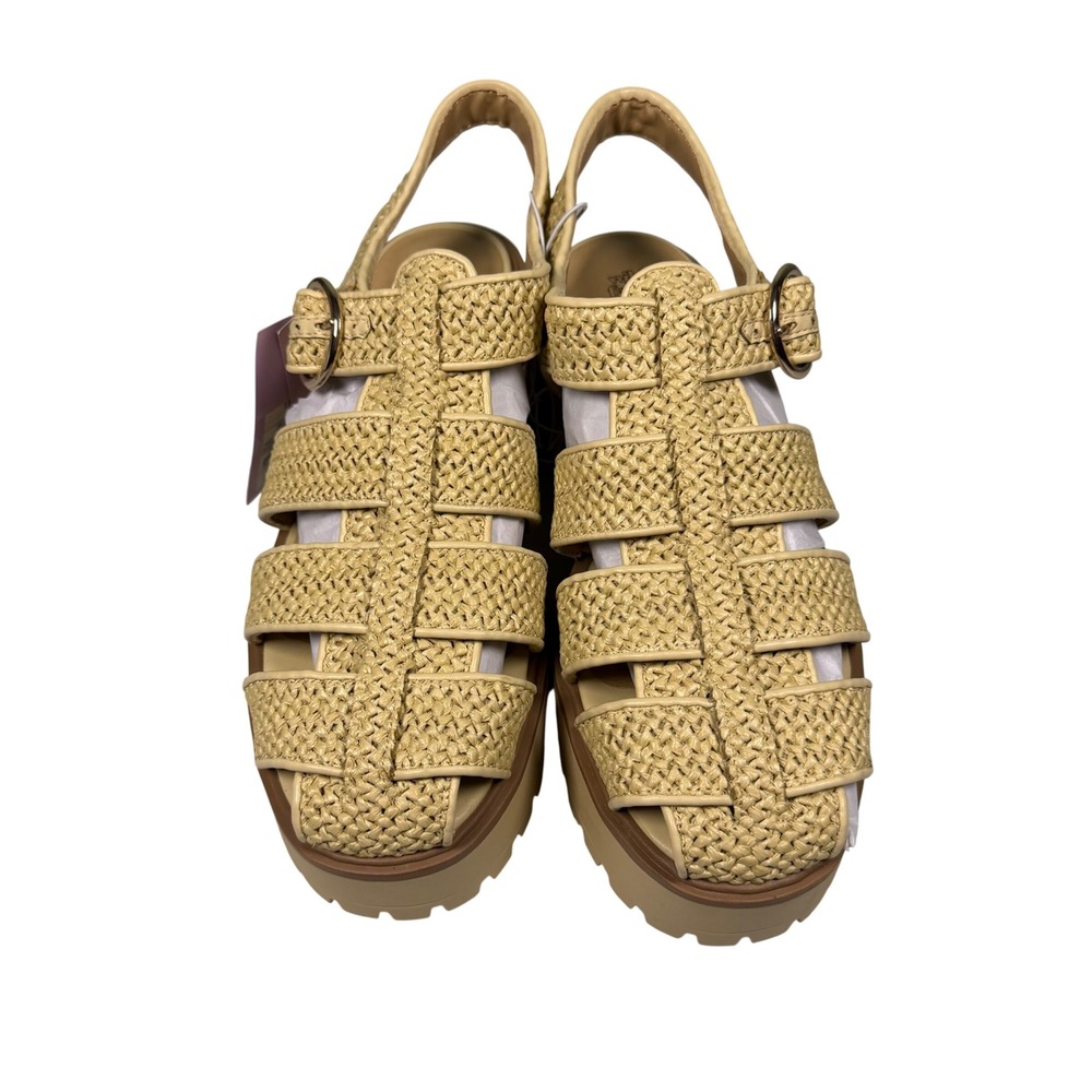 Wild Fable Tan Woven Fisherman Platform Sandals Lug Sole Womens Size 11 NEW